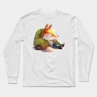 Sleeping Fox Long Sleeve T-Shirt